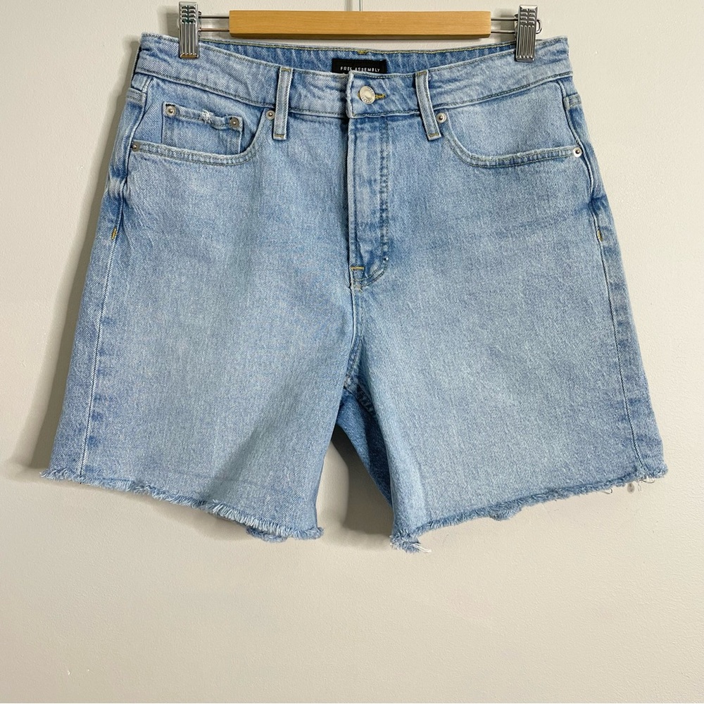 FREE ASSEMBLY Women’s High Rise Cutoff Denim Shorts